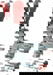 Manual Hold-Down Toggle Clamp: Vertical, 600 lb Capacity, U-Bar, Flanged Base