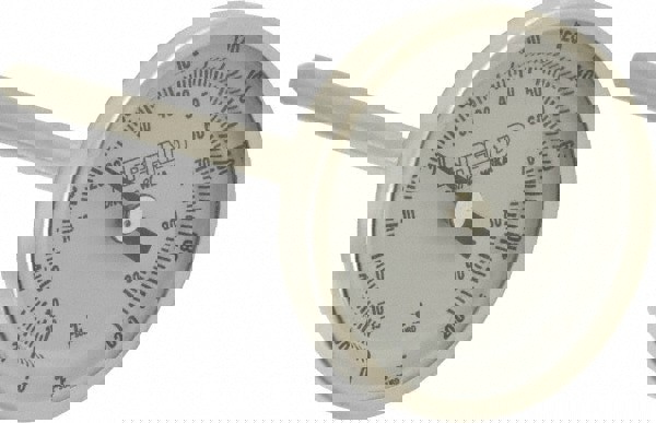 Bimetal Dial Thermometer: 0 to 200 &deg; F, 4