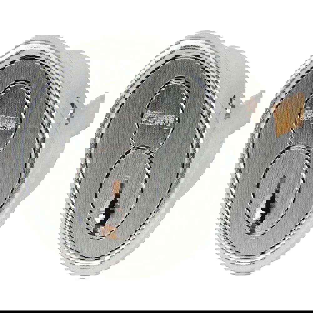 Cylinders; Type: Rim ; Keying: C Keyway ; Number of Pins: 6 ; Finish/Coating: Satin Chrome