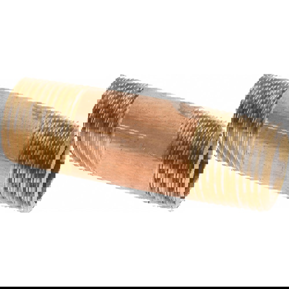 Brass Pipe Nipple: Threaded on Both Ends, 2