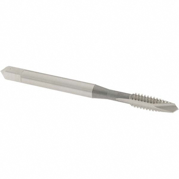 Spiral Point Tap: #10-24 UNC, 2 Flutes, Plug, High Speed Steel, Bright Finish