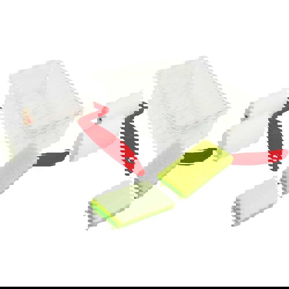 Paint Roller Sets; Type: Mini Roller/Tray Kit; Mini Roller Kit; Trim Roller; Kit Type: Mini Roller/Tray Kit; Mini Roller Kit; Trim Roller; Roller Length: 3; Paint Type: Water; Latex Flat Paints; Roller Cover Included: Yes