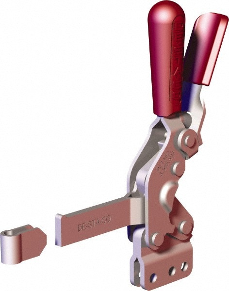 Manual Hold-Down Toggle Clamp: Vertical, 1,000.4 lb Capacity, Solid Bar, Straight Base