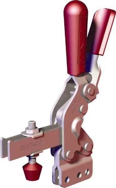 Manual Hold-Down Toggle Clamp: Vertical, 1,000.4 lb Capacity, U-Bar, Straight Base