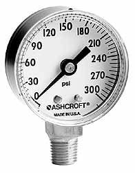 Pressure Gauge: 1-1/2