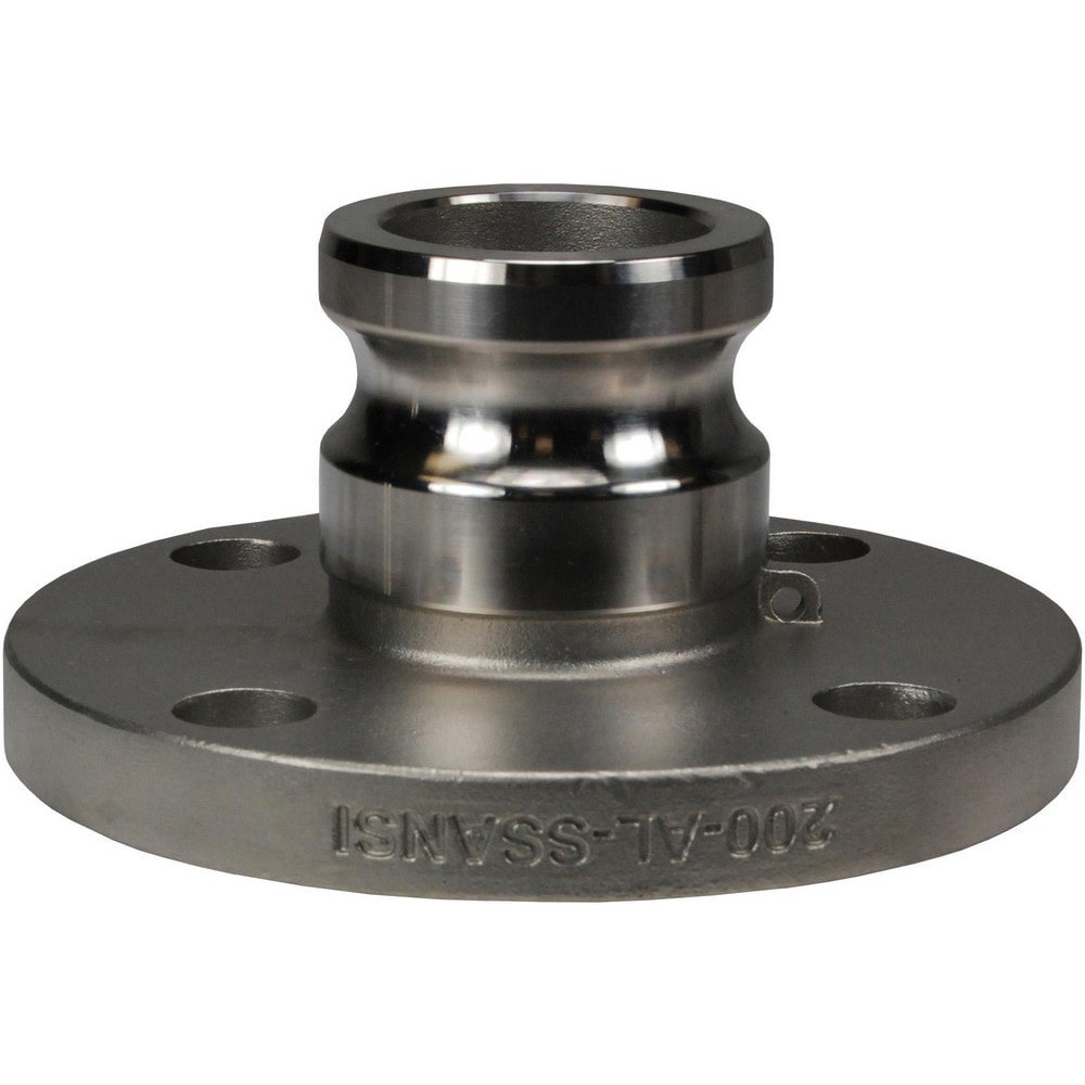 Suction & Discharge Hose Couplings; Type: 150 Flange ; Coupling Type: Cam & Groove ; Coupling Descriptor: Adapter x 150# ANSI Flange ; Material: Stainless Steel ; Coupler Size (Fractional Inch): 2 ; Thread Size: Non-Threaded