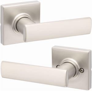 Passage Lever in Satin Nickel