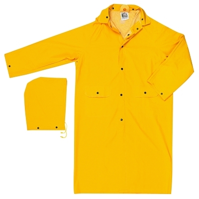 Rain Coat: Size Large, Yellow, Polyester