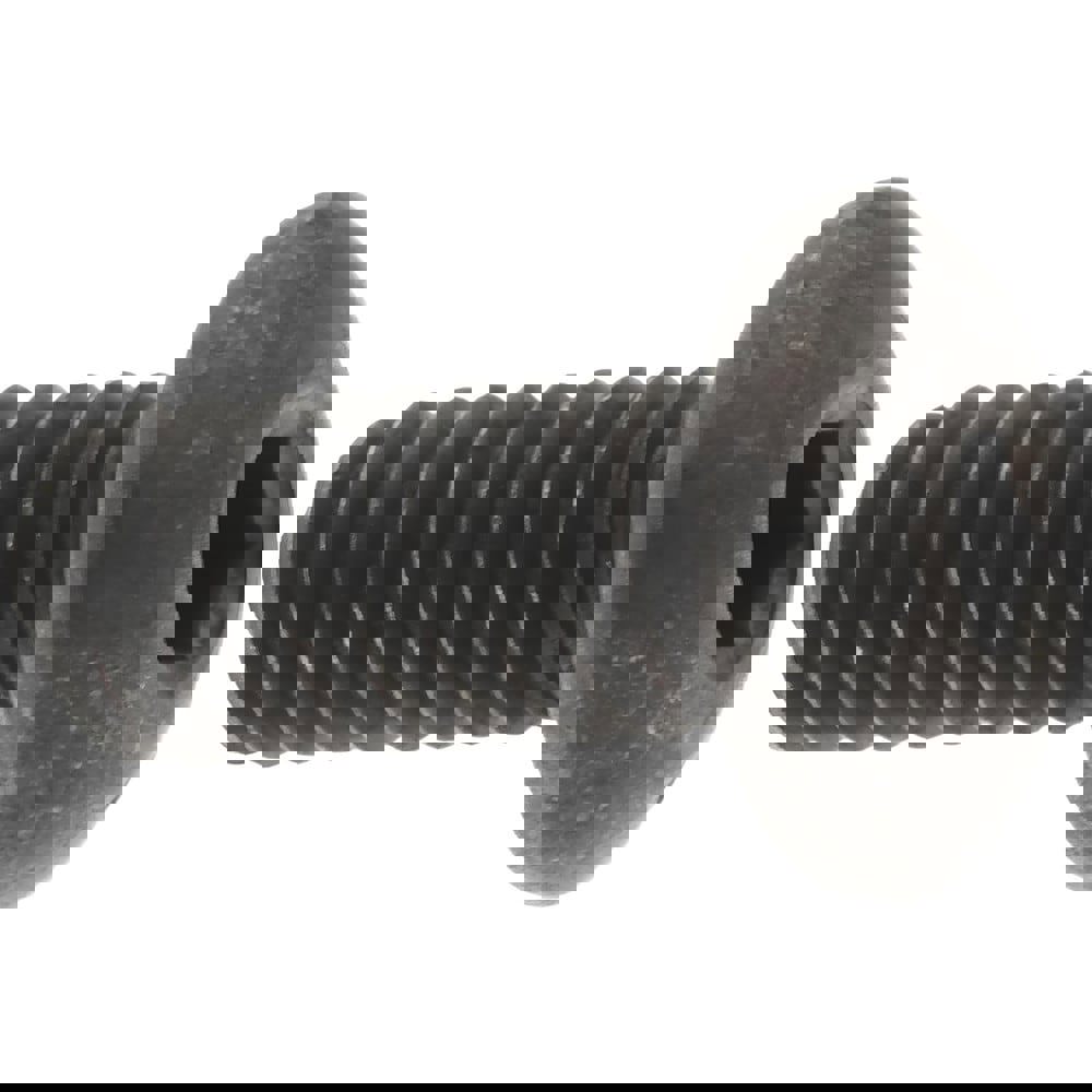 Button Socket Cap Screw: #8-32 x 3/8, Alloy Steel, Black Oxide Coated