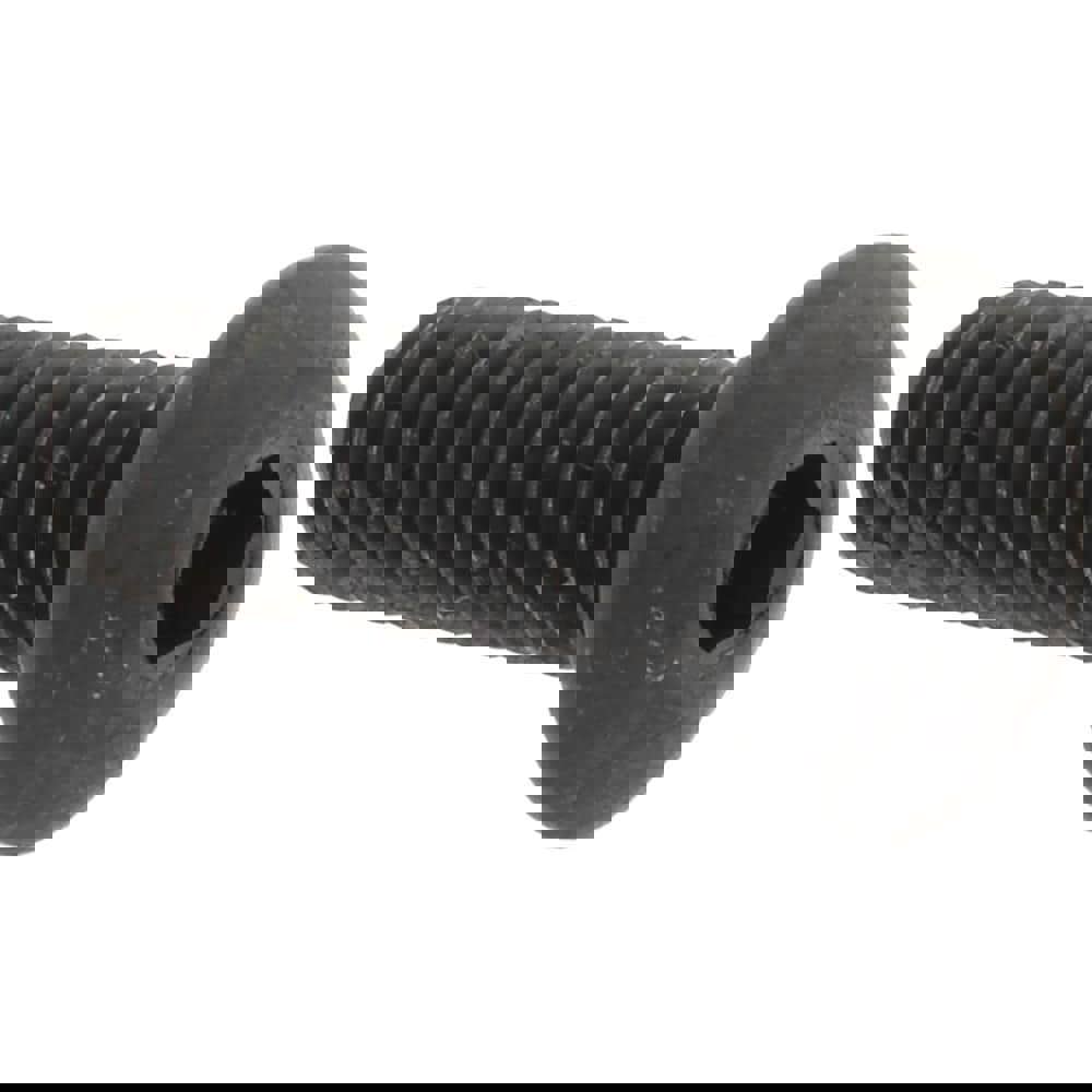 Button Socket Cap Screw: #8-32 x 1/2, Alloy Steel, Black Oxide Coated