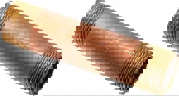 Brass Pipe Nipple: Threaded on Both Ends, 4