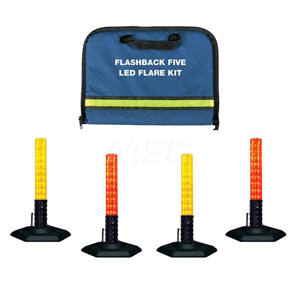Road Safety Lights & Flares; Bulb/Flare Color: Blue; Red