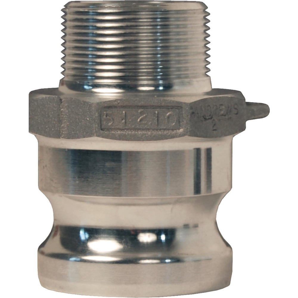 Suction & Discharge Hose Couplings; Type: 2 x 1-1/2 Type F Jump Size Adapter ; Coupling Type: Cam & Groove ; Coupling Descriptor: Jump Size Adapter x MNPT ; Material: Aluminum ; Coupler Size (Fractional Inch): 2 ; Thread Size: 1-1/2
