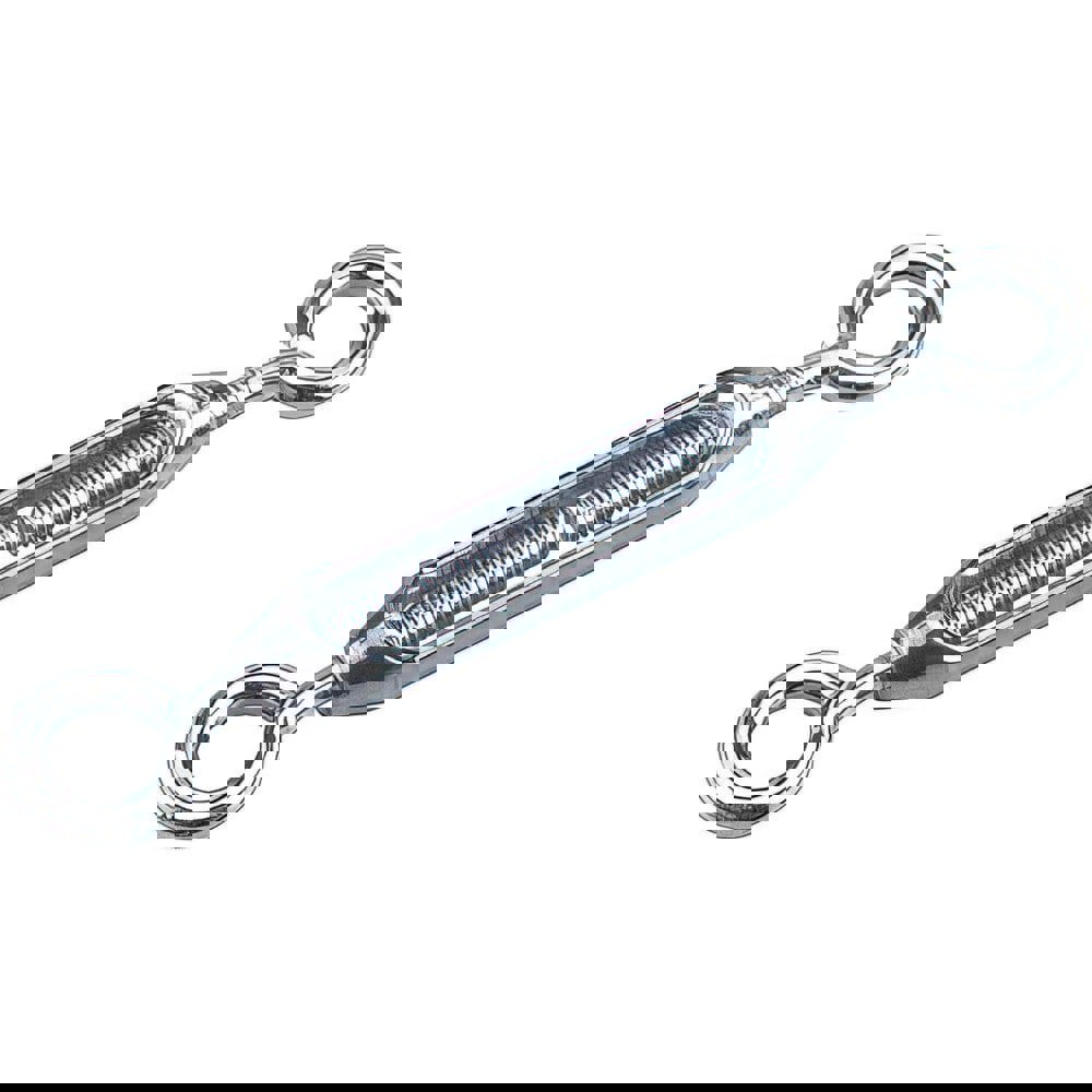 Turnbuckles; Turnbuckle Type: Eye & Eye ; Working Load Limit: 121 lb ; Thread Size: 5/16 in ; Turn-up: 9.375in ; Closed Length: 6.73in ; Material: Steel
