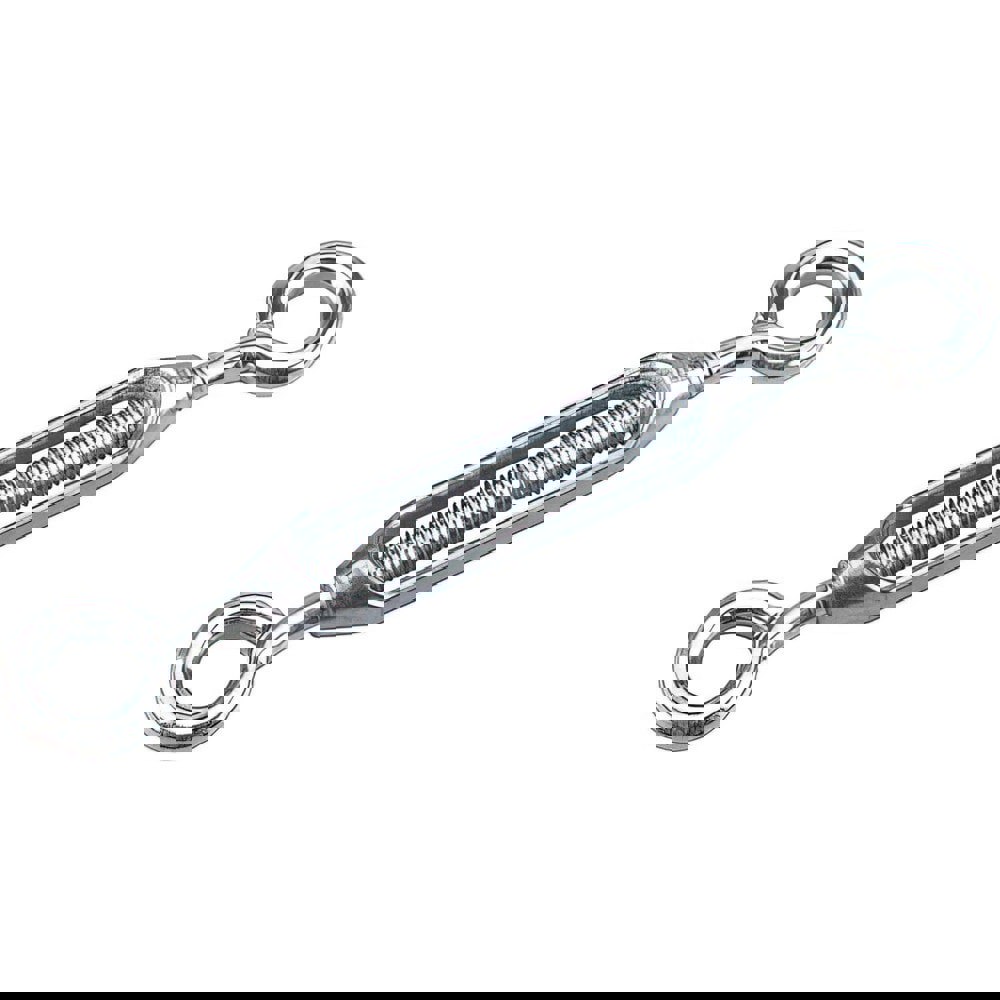 Turnbuckles; Turnbuckle Type: Eye & Eye ; Working Load Limit: 192 lb ; Thread Size: 3/8 in ; Turn-up: 10.5in ; Closed Length: 7.65in ; Material: Steel