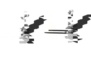 CCY WC 52 FAN 3BLD CHRME W/LGHT KIT