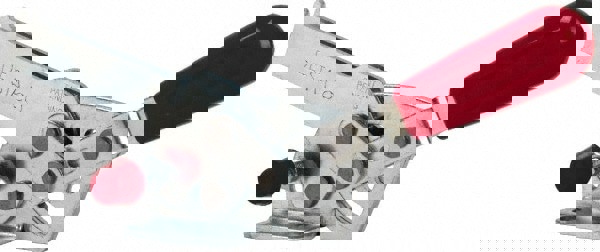 Manual Hold-Down Toggle Clamp: Horizontal, 560 lb Capacity, U-Bar, Flanged Base