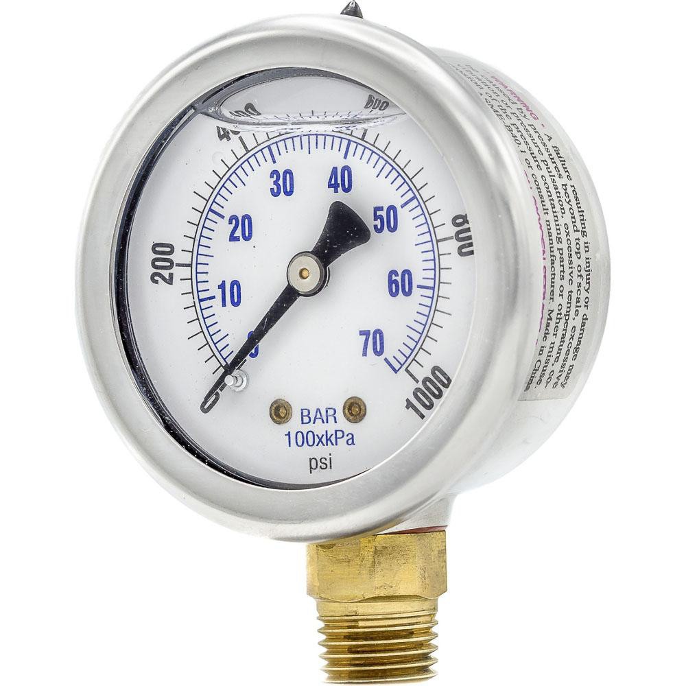 Pressure Gauges; Gauge Type: Industrial Pressure Gauges ; Scale Type: Dual ; Accuracy (%): 3-2-3% ; Dial Type: Analog ; Thread Type: 1/4