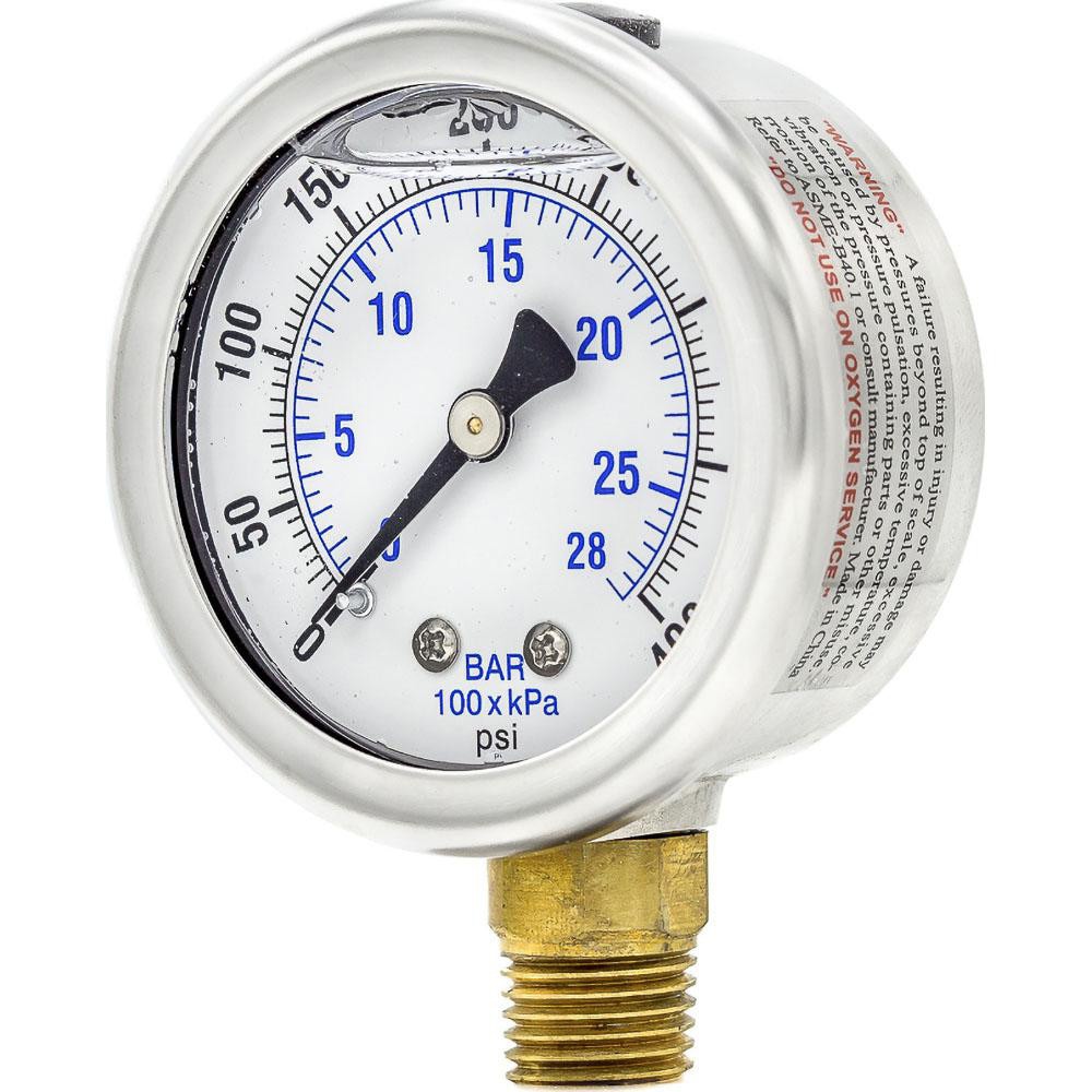 Pressure Gauges; Gauge Type: Industrial Pressure Gauges ; Scale Type: Dual ; Accuracy (%): 3-2-3% ; Dial Type: Analog ; Thread Type: 1/4