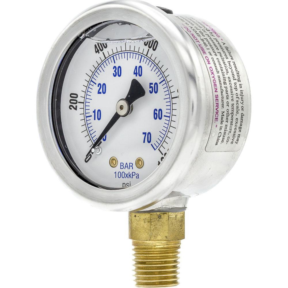 Pressure Gauges; Gauge Type: Industrial Pressure Gauges ; Scale Type: Dual ; Accuracy (%): 3-2-3% ; Dial Type: Analog ; Thread Type: 1/4