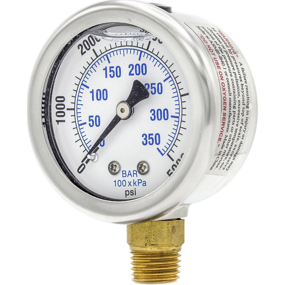 Pressure Gauges; Gauge Type: Industrial Pressure Gauges ; Scale Type: Dual ; Accuracy (%): 3-2-3% ; Dial Type: Analog ; Thread Type: 1/4