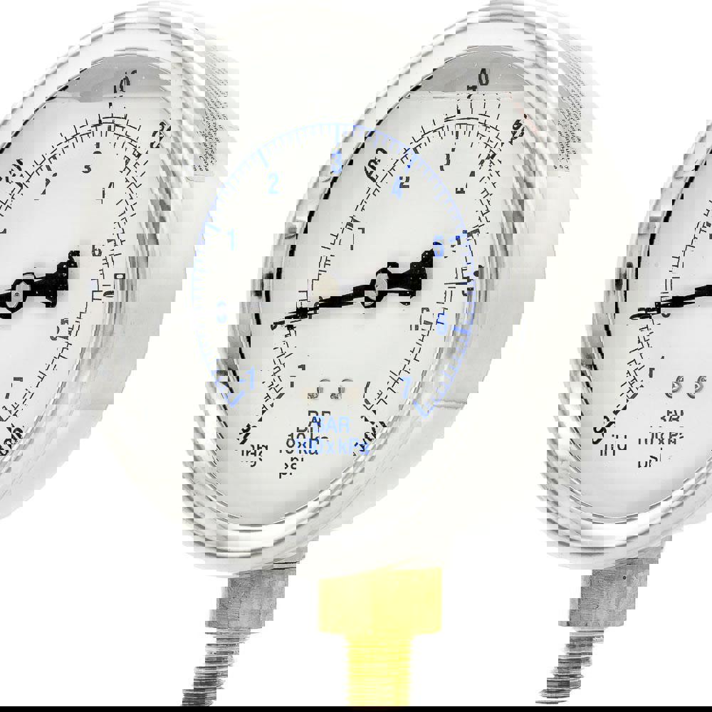 Pressure Gauges; Gauge Type: Industrial Pressure Gauges ; Scale Type: Dual ; Accuracy (%): 2-1-2% ; Dial Type: Analog ; Thread Type: 1/4