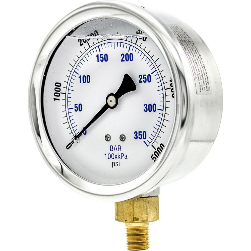 Pressure Gauges; Gauge Type: Industrial Pressure Gauges ; Scale Type: Dual ; Accuracy (%): 2-1-2% ; Dial Type: Analog ; Thread Type: 1/4