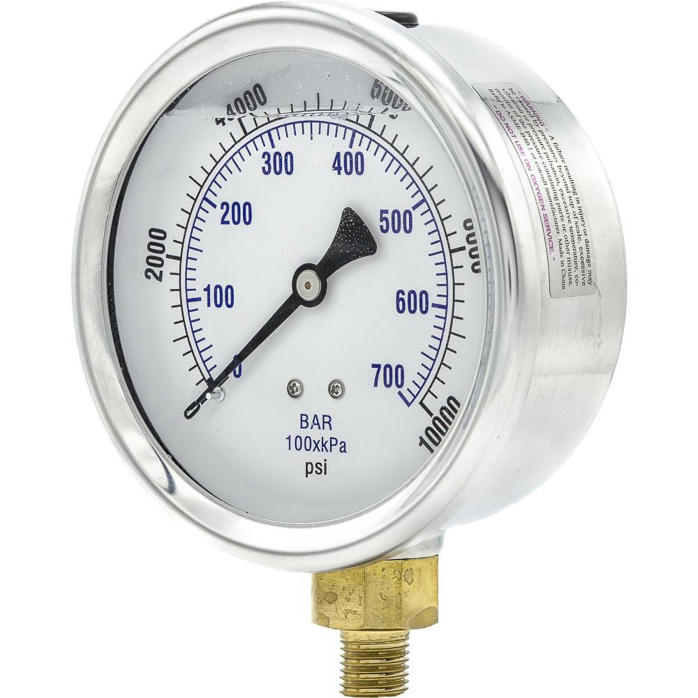 Pressure Gauges; Gauge Type: Industrial Pressure Gauges ; Scale Type: Dual ; Accuracy (%): 2-1-2% ; Dial Type: Analog ; Thread Type: 1/4