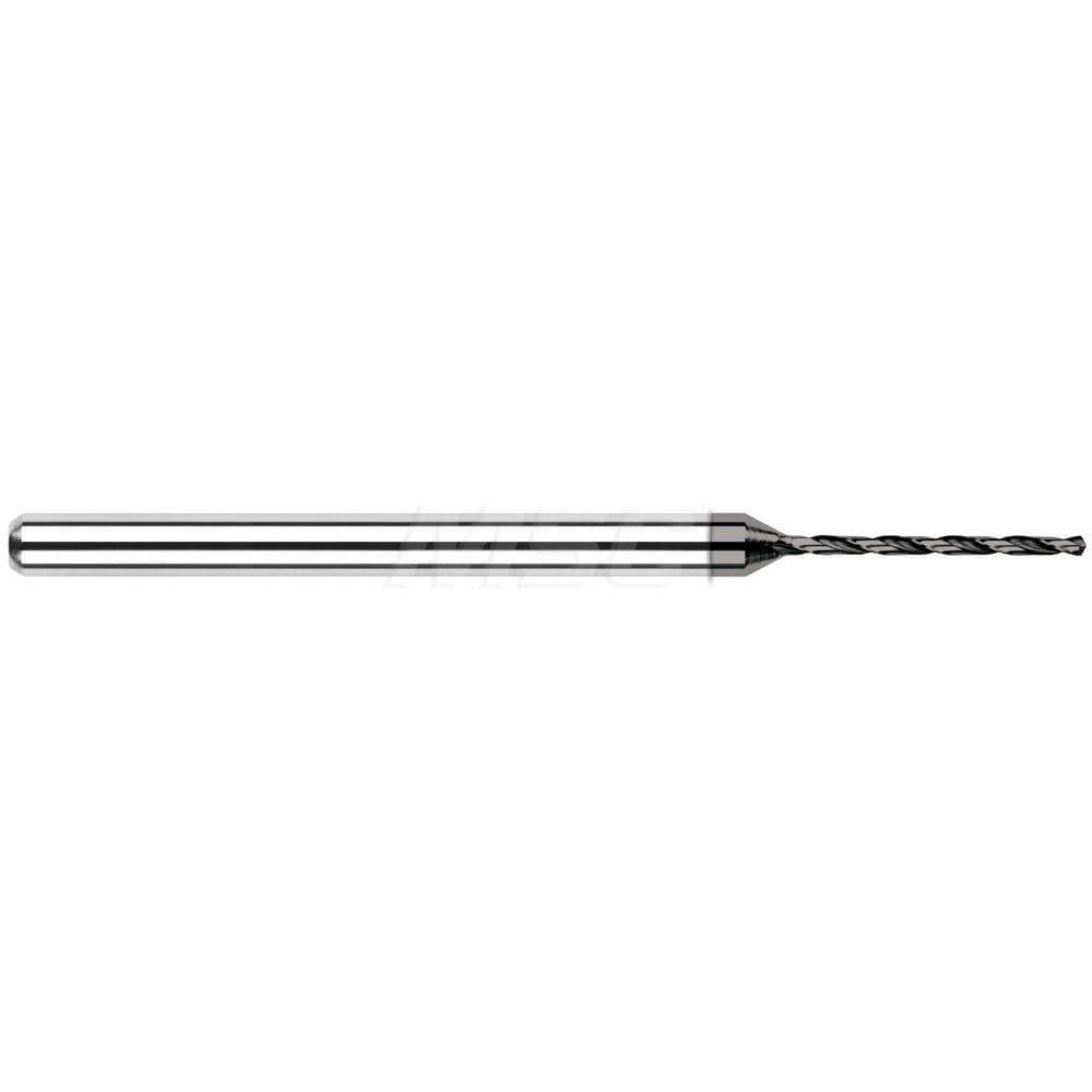 Micro Drill Bits; Drill Bit Size (Wire): #75 ; Drill Bit Size (Decimal Inch): 0.0210 ; Tool Material: Solid Carbide ; Flute Length (Decimal Inch): 0.2750 ; Coating/Finish: Amorphous Diamond ; Coolant Through: No