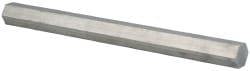 1-1/4 Inch Width Across Flats x 12 Inch Long, Aluminum Hexagon Bar