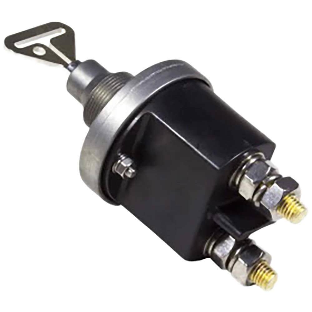 Automotive Switches; Switch Type: Battery ; Number Of Connections: 2 ; Sequence: On-Off ; Amperage: 5000 ; Voltage: 12 ; Color: Black
