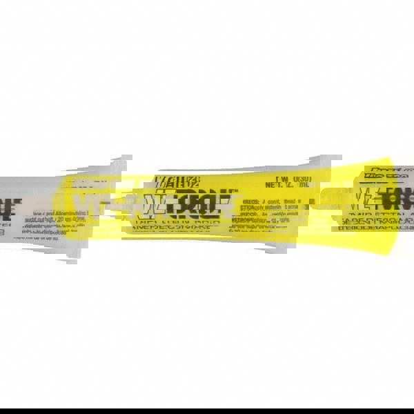 Visual Vibratory Indicator Marker: Yellow, Tamperproof, Squeeze Tube Point