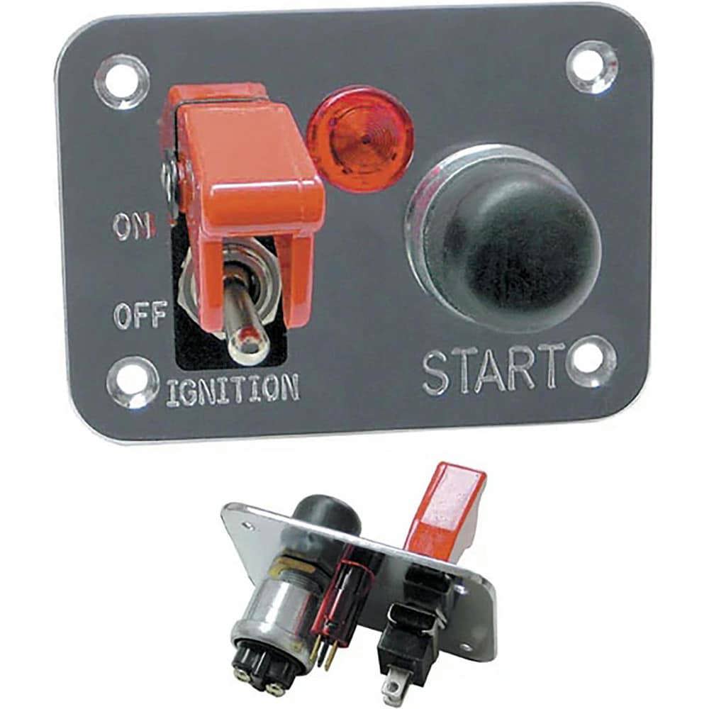 Automotive Switches; Switch Type: Ignition ; Number Of Connections: 2 ; Sequence: On-Off ; Amperage: 25 ; Voltage: 12 ; Color: Black; Red