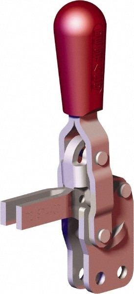 Manual Hold-Down Toggle Clamp: Vertical, 200.08 lb Capacity, U-Bar, Straight Base