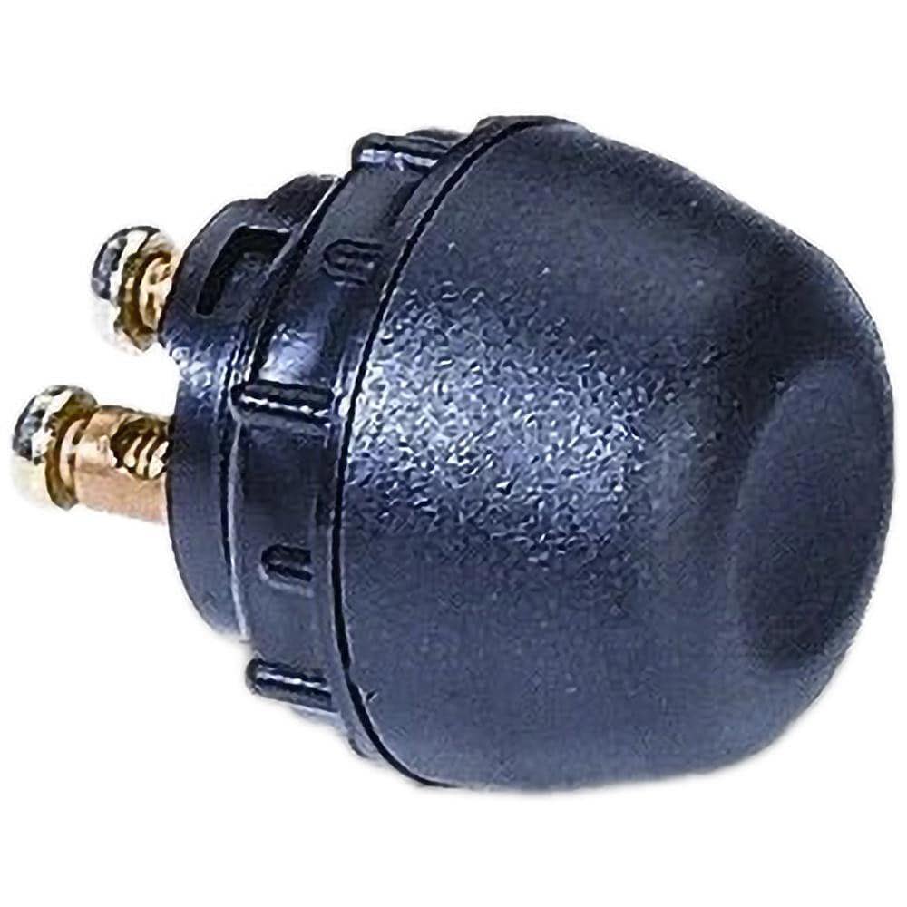 Automotive Switches; Switch Type: Starter ; Number Of Connections: 2 ; Sequence: Momentary On ; Amperage: 30 ; Voltage: 12 ; Color: Black