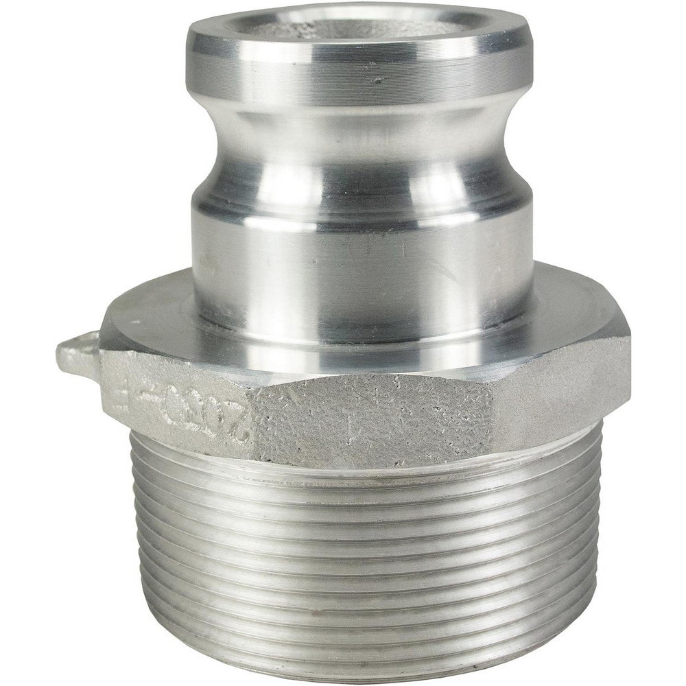 Suction & Discharge Hose Couplings; Type: 2 x 3 Type F Jump Size Adapter ; Coupling Type: Cam & Groove ; Coupling Descriptor: Jump Size Adapter x MNPT ; Material: Aluminum ; Coupler Size (Fractional Inch): 2 ; Thread Size: 3