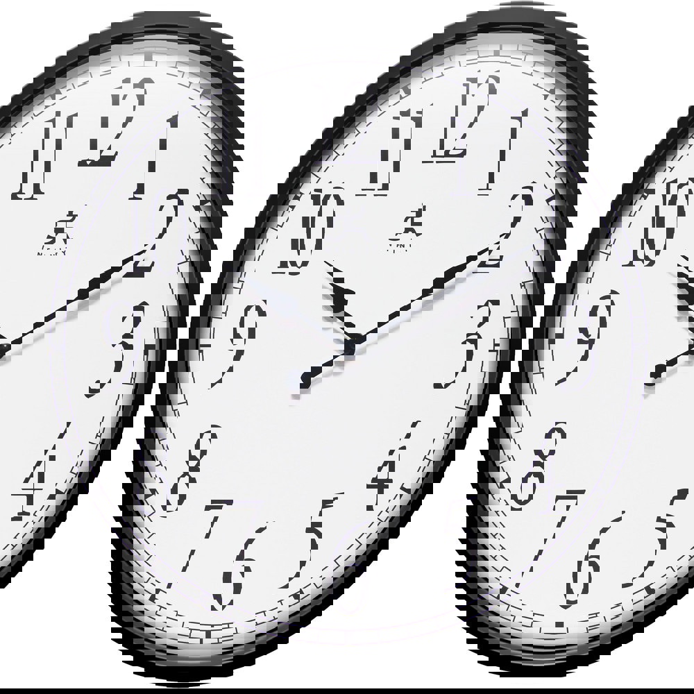 Office Wall Clocks; Clock Type: Dial ; Display Type: Analog ; Power Source: Battery ; Clock Movement Control: Quartz ; Face Diameter: 14.2500 (Decimal Inch); Face Color: White