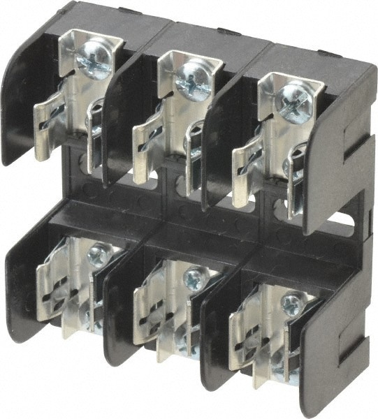 3 Pole, 250 VAC/VDC, 30 Amp, Screw Mount Fuse Block