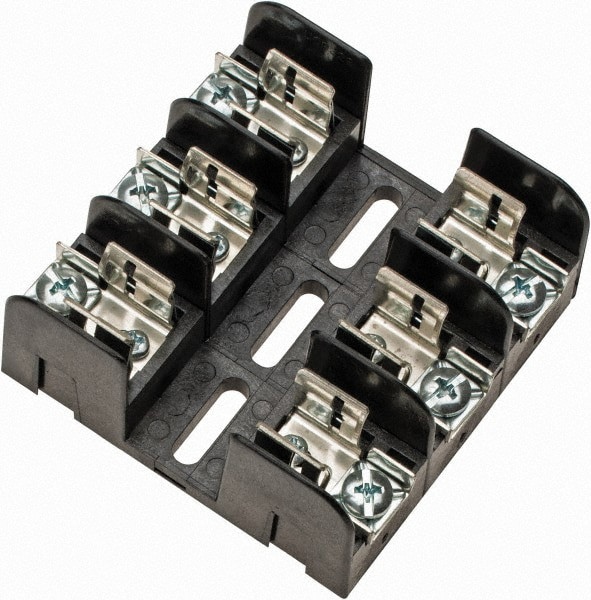 3 Pole, 250 VAC/VDC, 30 Amp, Screw Mount Fuse Block