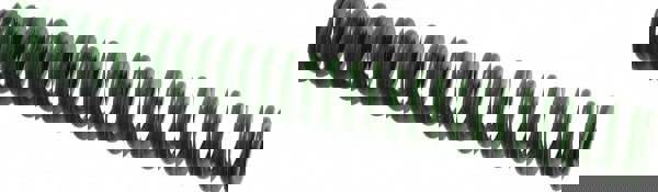 Die Spring: 20 mm Hole Dia, 10 mm Rod Dia, 152 mm Free Length, Green