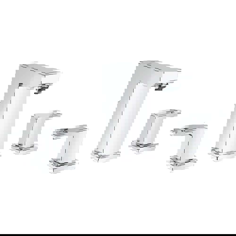 Lavatory Faucets; Spout Type: Low Arc ; Handle Type: Lever ; Mounting Centers: 8 (Inch); Finish/Coating: Polished Chrome