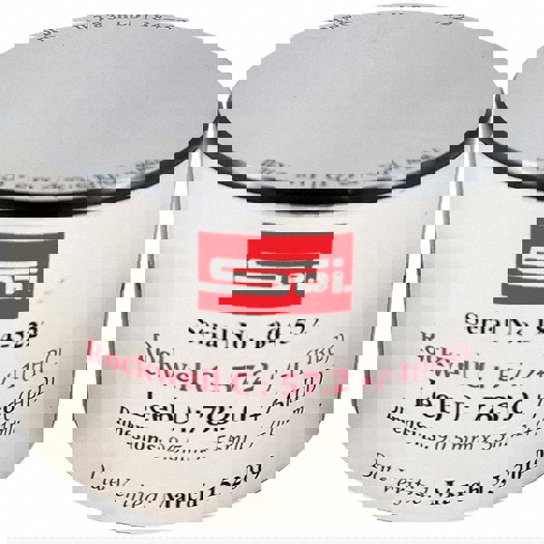 Hardness Calibration Test Blocks; Block Type: Test ; Scale Type: Leeb D ; Minimum Hardness: 40 HRC ; Maximum Hardness: 45 HRC ; Hardness Range Description: Mild