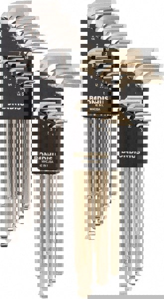 22 Piece L-Key Ball End Combo Hex Key Set