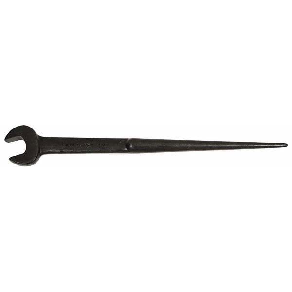 Spud Handle Open End Wrench: Single End Head, Single Ended