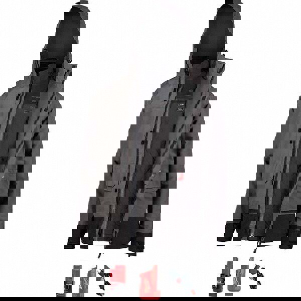 Size 3XL Gray Heated Jacket