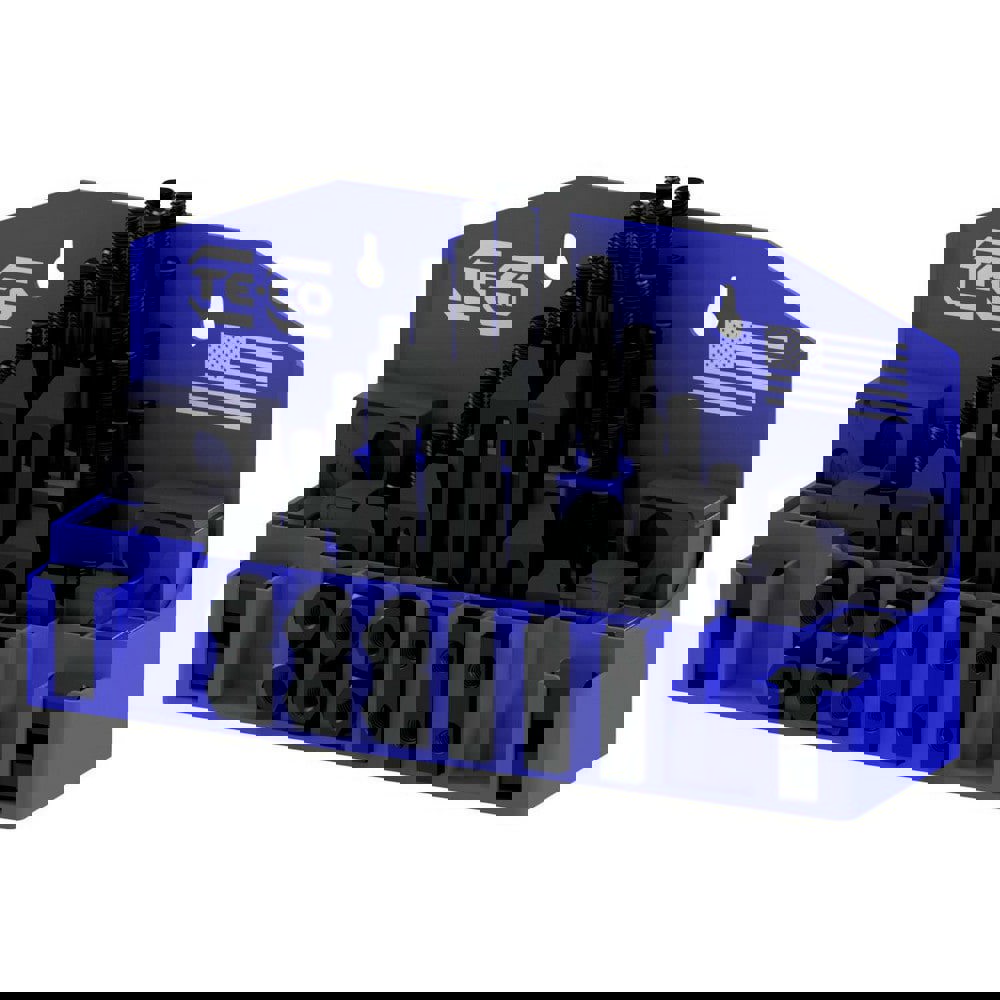 Fixture Clamp Step Block & Clamp Set: 52 Pc, 1/2-13 Stud Thread, 5/8