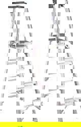 6-Step Aluminum Ladder Platform: 375 lb Capacity