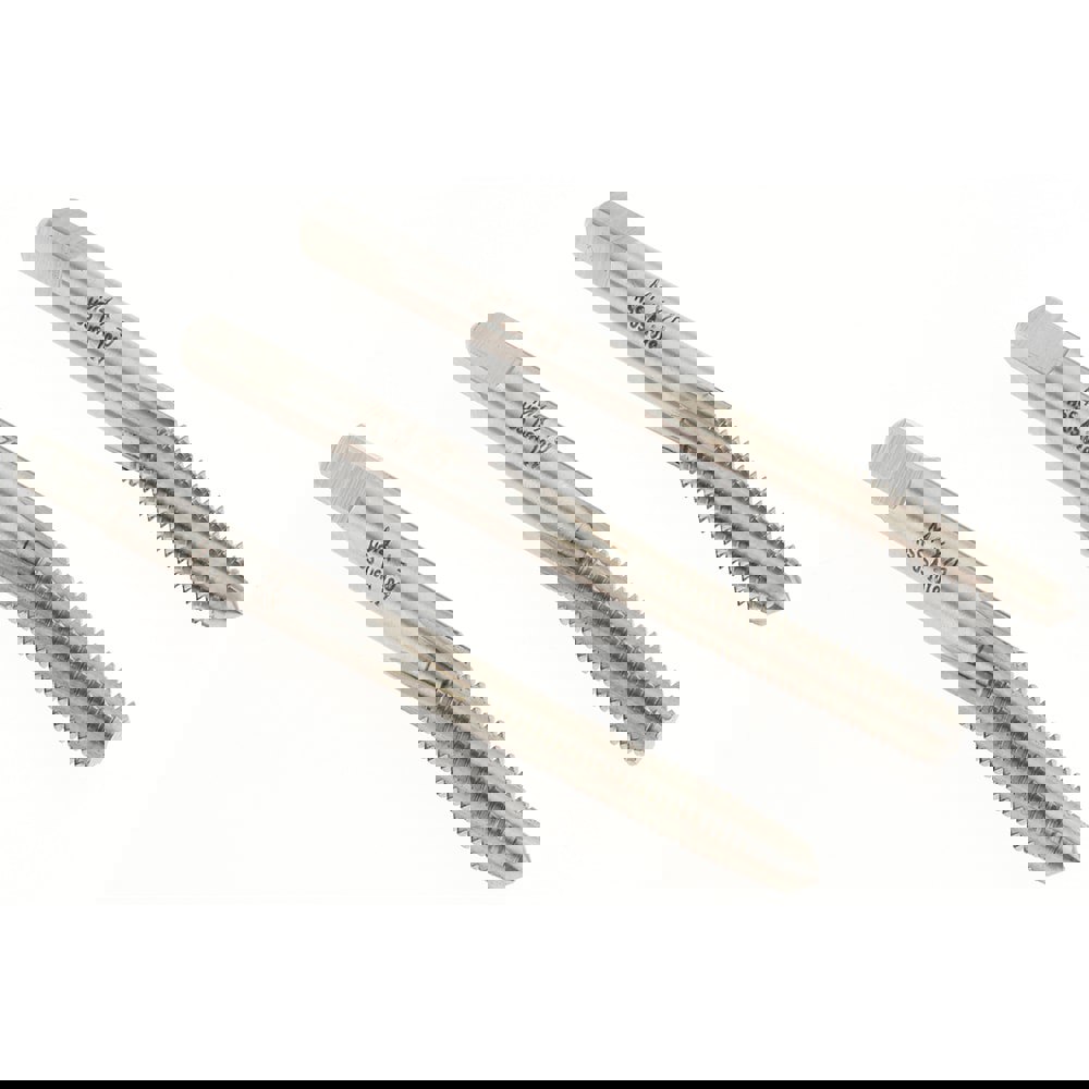 Tap Set: M4 x 0.7 Metric Coarse, 4 Flute, Bottoming Plug & Taper, High Speed Steel, Bright Finish