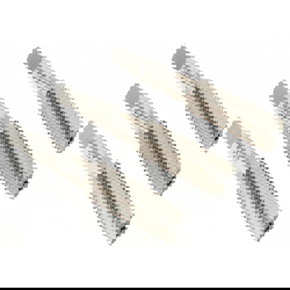 Tap Set: M16 x 2 Metric Coarse, 4 Flute, Bottoming Plug & Taper, High Speed Steel, Bright Finish