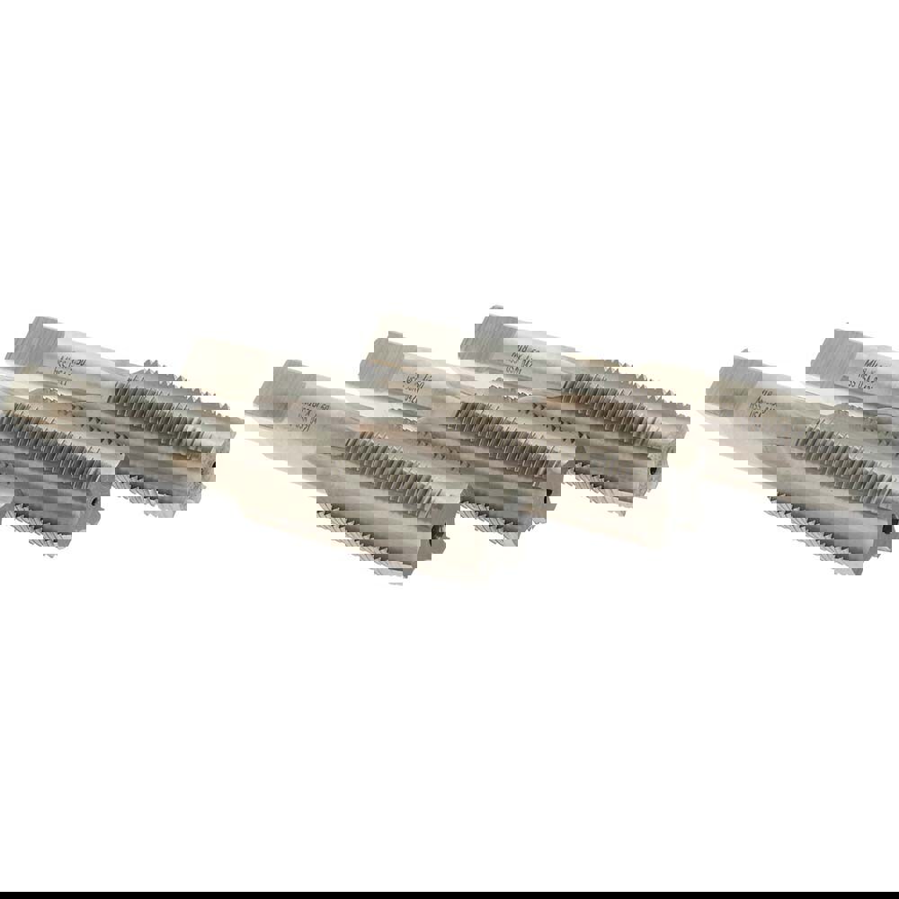 Tap Set: Metric Fine, 4 Flute, High Speed Steel, Bright Finish